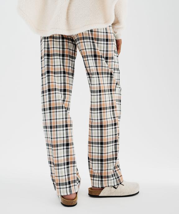 Bas de pyjama à carreaux femme vue3 - GEMO(HOMWR FEM) - GEMO