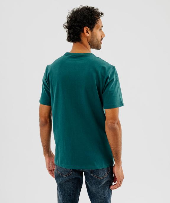 Tee-shirt manches courtes en coton uni homme vue4 - GEMO (HOMME) - GEMO