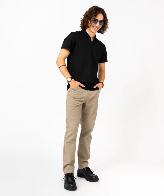 Pantalon en coton coupe Slim homme vue6 - GEMO 4G HOMME - GEMO