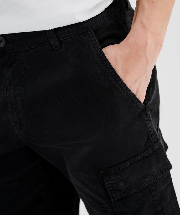 Bermuda cargo coupe regular en twill de coton stretch homme vue3 - GEMO 4G HOMME - GEMO