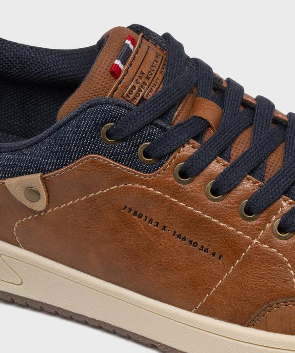 Baskets de ville avec col en denim homme - Urban Steps vue6 - URBAN STEPS - GEMO