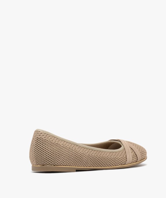 Ballerines en tissu texturé et pailleté femme vue4 - VALENTINA BALDA - GEMO