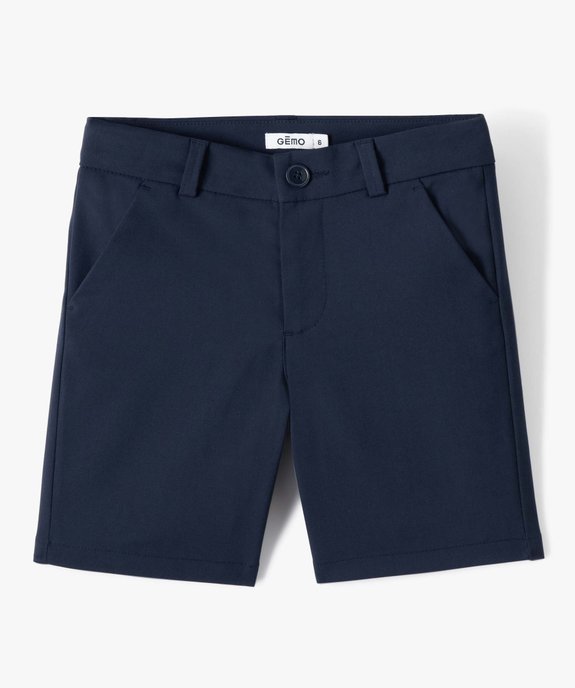 Bermuda de costume garçon en toile vue2 - GEMO (ENFANT) - GEMO
