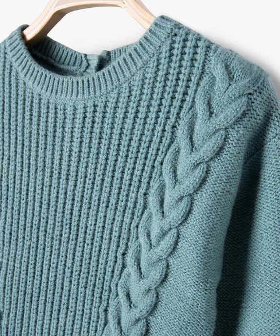 Pull bébé fille tout doux en maille fantaisie vue2 - GEMO(BEBE DEBT) - GEMO