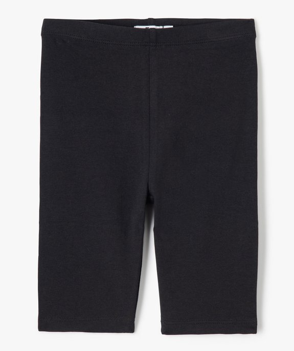 Legging court cycliste uni fille vue4 - GEMO 4G FILLE - GEMO