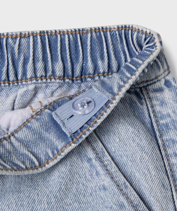 Jean large délavé à taille élastiquée garçon vue2 - GEMO (ENFANT) - GEMO