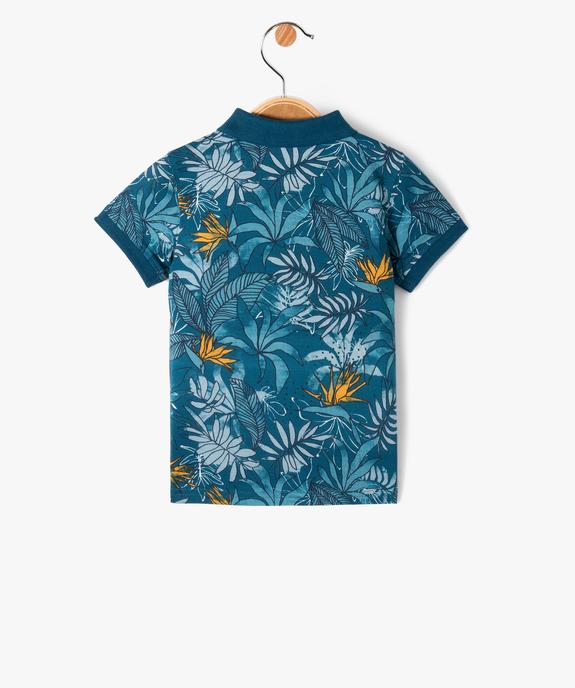 Polo manches courtes en maille piquée bébé garçon vue3 - GEMO(BEBE DEBT) - GEMO
