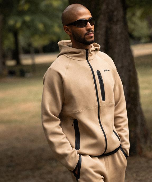Sweat zippé à capuche spécial sport homme vue5 - GEMO (HOMME) - GEMO