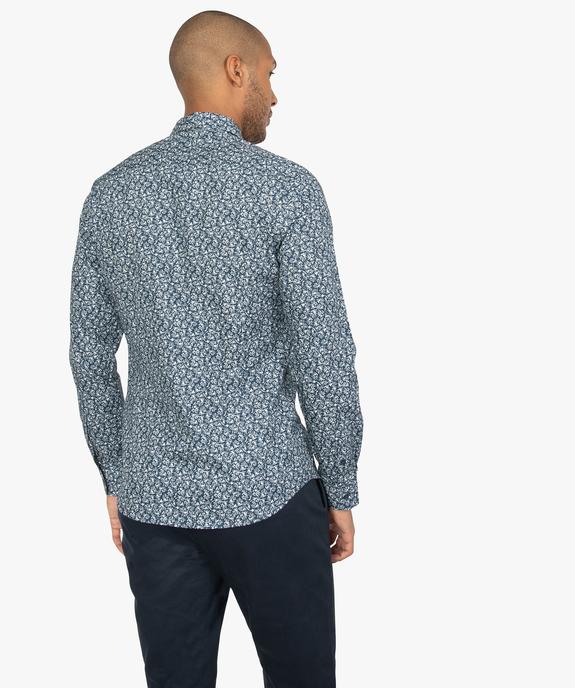Chemise homme cintrée motif graphique vue3 - GEMO (HOMME) - GEMO