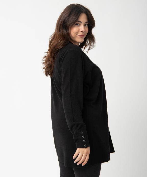 Gilet long porté ouvert femme grande taille vue5 - GEMO (G TAILLE) - GEMO