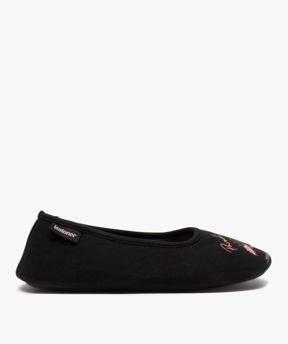 Chaussons femme ballerines imprimées Paradise - Isotoner vue1 - ISOTONER - GEMO