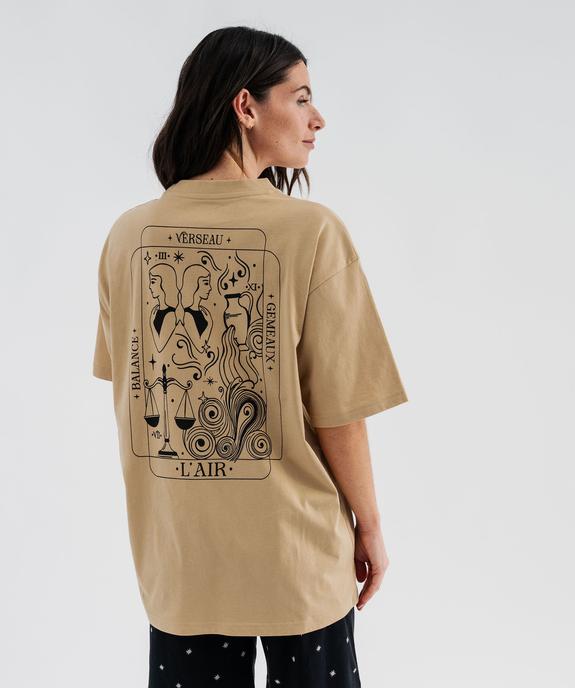 Haut de pyjama avec motif poitrine et dos mixte vue3 - GEMO 4G FEMME - GEMO