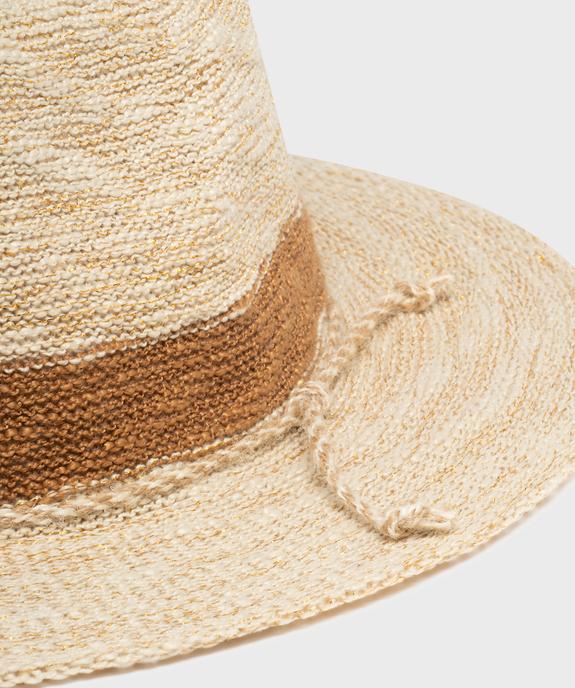Chapeau tissé et pailleté forme fedora femme vue2 - GEMO (ACCESS) - GEMO