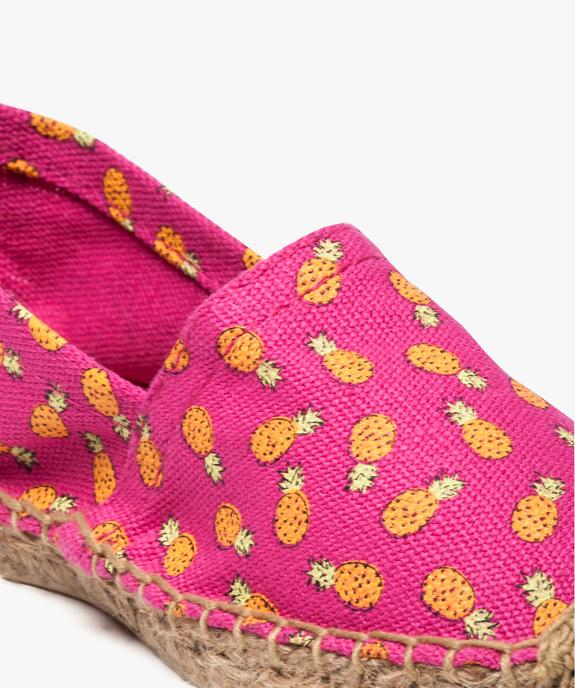 Espadrilles motif ananas vue6 - GEMO (PLAGE) - GEMO