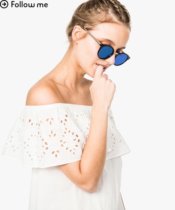 Lunettes de soleil à verres miroir  vue1 - GEMO (ACCESS) - GEMO