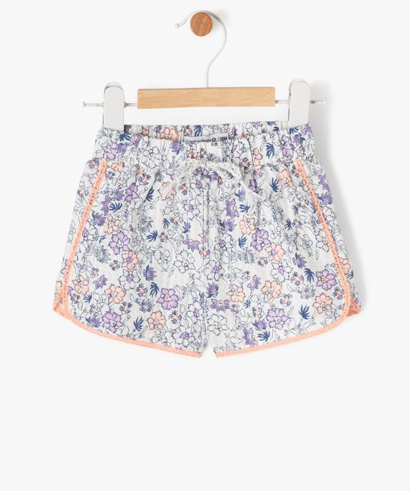 Short à motifs fleuris bébé fille - LuluCastagnette vue1 - LULUCASTAGNETTE - GEMO