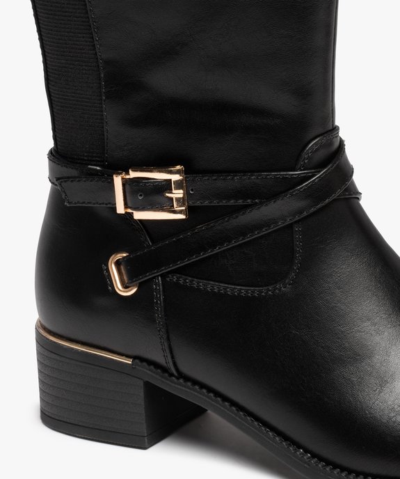 Bottes cavalières doublées avec bride cheville femme - Valentina Baldano vue6 - VALENTINA BALDA - GEMO