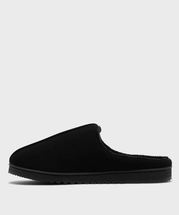 Chaussons mules unis avec doublure chaude homme - Isotoner vue3 - ISOTONER - GEMO