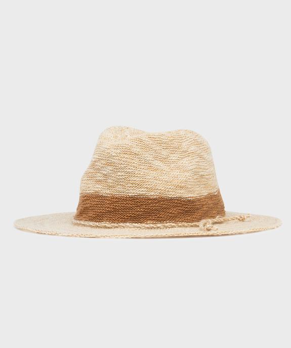 Chapeau tissé et pailleté forme fedora femme vue1 - GEMO (ACCESS) - GEMO
