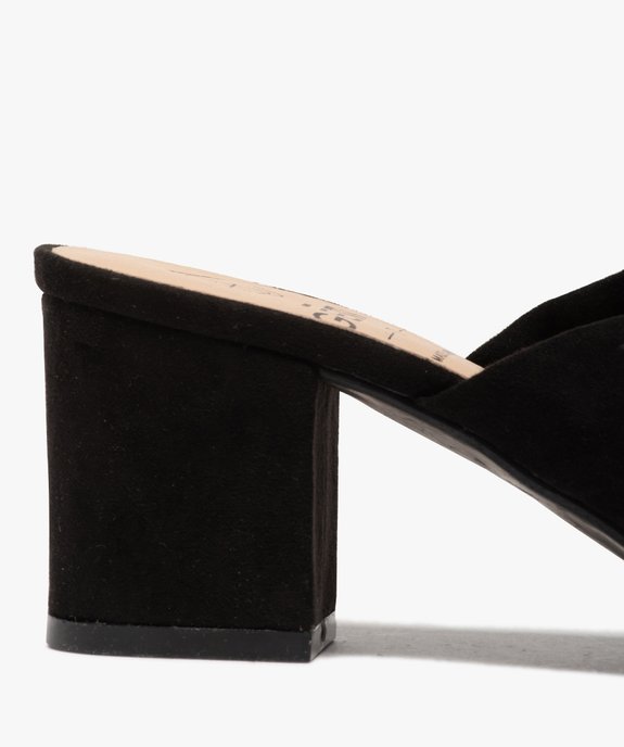 Mules femme unies à talon carré - Coupe pied large vue6 - GEMO(URBAIN) - GEMO