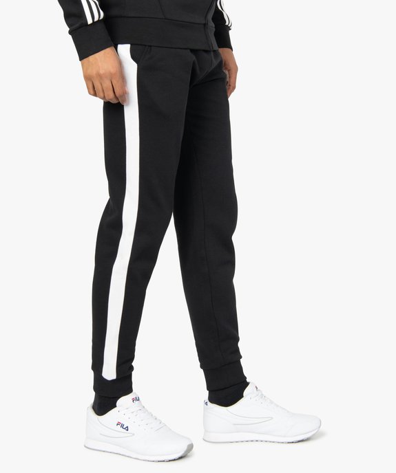 Pantalon de jogging homme avec bandes sur les côtés  vue1 - GEMO 4G HOMME - GEMO