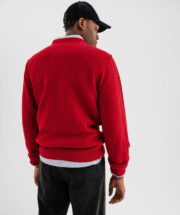 Pull col rond à torsades homme vue4 - GEMO (HOMME) - GEMO