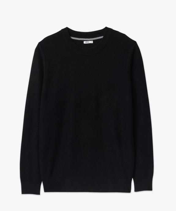 Pull en maille texturée homme vue4 - GEMO 4G HOMME - GEMO