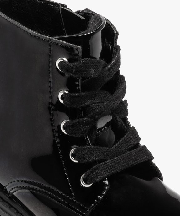 Boots fille vernies fantaisie à doublure chaude vue6 - GEMO (ENFANT) - GEMO