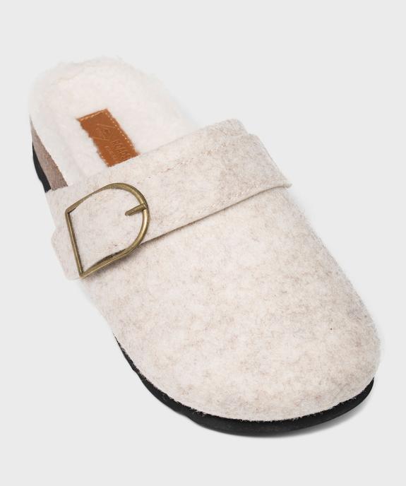 Chaussons sabots doublés sherpa femme - Roadsign vue5 - ROADSIGN - GEMO