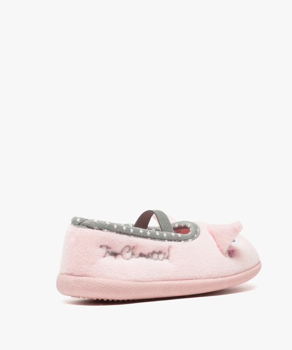 Chaussons fille ballerines à bride avec oreilles de chat vue4 - GEMO 4G FILLE - GEMO