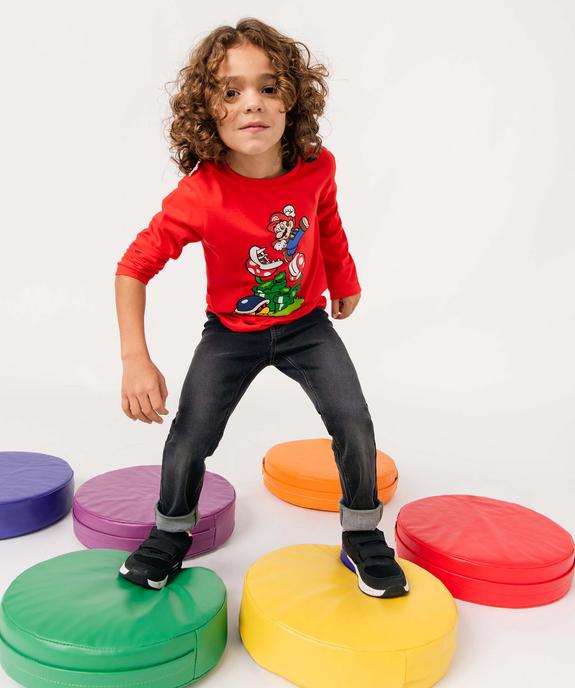 Tee-shirt garçon avec large motif coloré - Super Mario vue6 - MARIO - GEMO