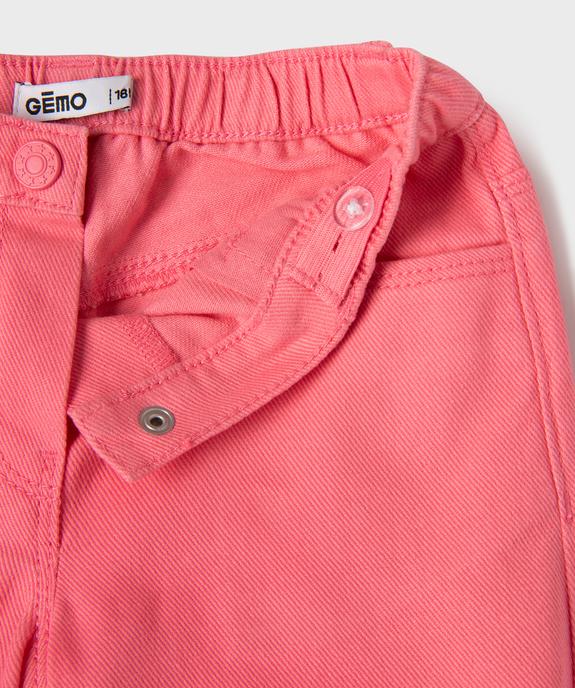 Short en jean fantaisie bébé fille vue2 - GEMO(BEBE DEBT) - GEMO