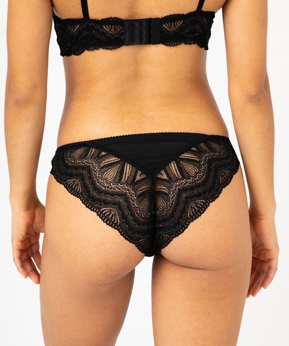Culotte en dentelle femme vue3 - GEMO(HOMWR FEM) - GEMO