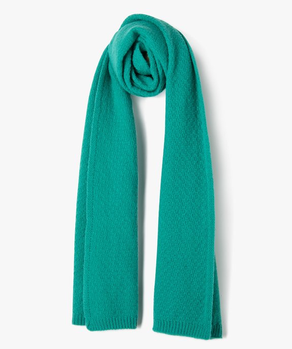 Echarpe femme extra large en maille unie vue1 - GEMO (ACCESS) - GEMO