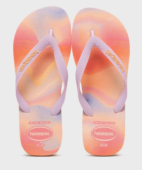 Tongs avec fines brides et semelle multicolore Top femme - Havaianas vue1 - HAVAIANAS - GEMO