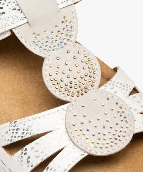 Mules confort à bride scratch et strass femme  vue6 - G'FLEX - GEMO