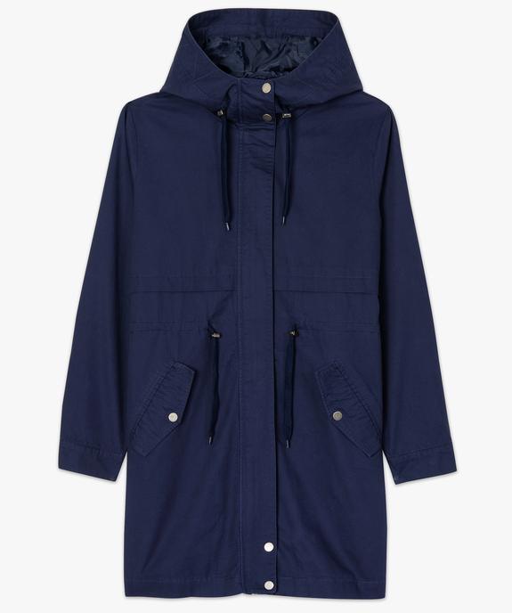 Parka femme fine mi-longue à capuche vue4 - GEMO(FEMME PAP) - GEMO