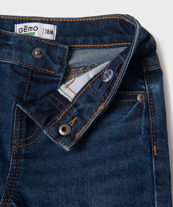 Bermuda en jean extensible bébé fille vue2 - GEMO 4G BEBE - GEMO