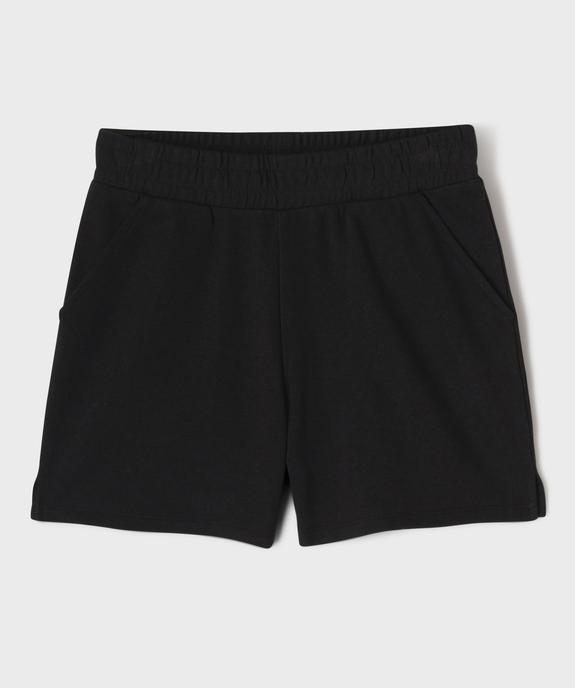 Short en maille coupe ample avec taille élastique fille vue2 - GEMO 4G FILLE - GEMO