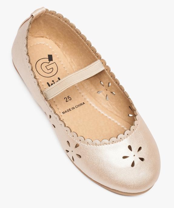 Ballerines filles irisées avec motifs fleuris perforés vue5 - GEMO (ENFANT) - GEMO