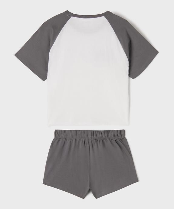 Pyjashort bicolore avec motif Stitch fille - Disney vue4 - LILO & STITCH - GEMO