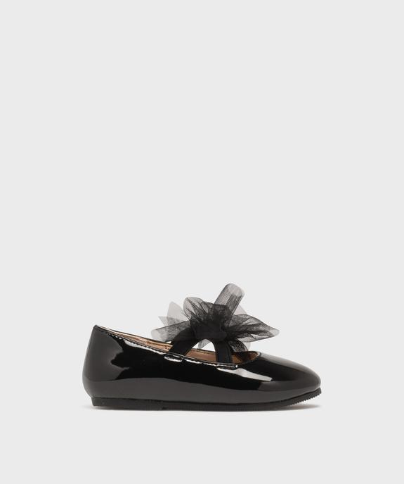Ballerines vernies à brides élastiques et nœud en tulle bébé fille vue1 - LOVELY WINGS - GEMO