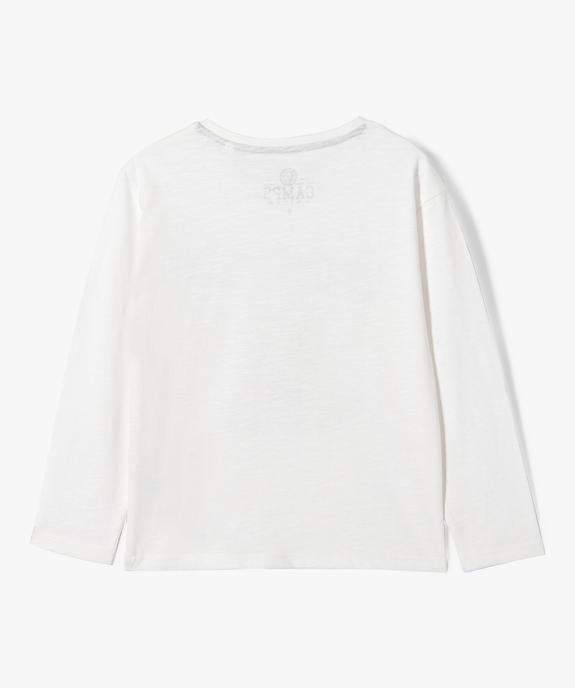 Tee-shirt fille à manches longues avec motif chien - Camps United vue3 - CAMPS UNITED - GEMO