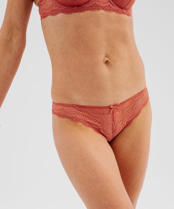 Culottes en dentelle et tulle femme (lot de 2) vue2 - GEMO(HOMWR FEM) - GEMO