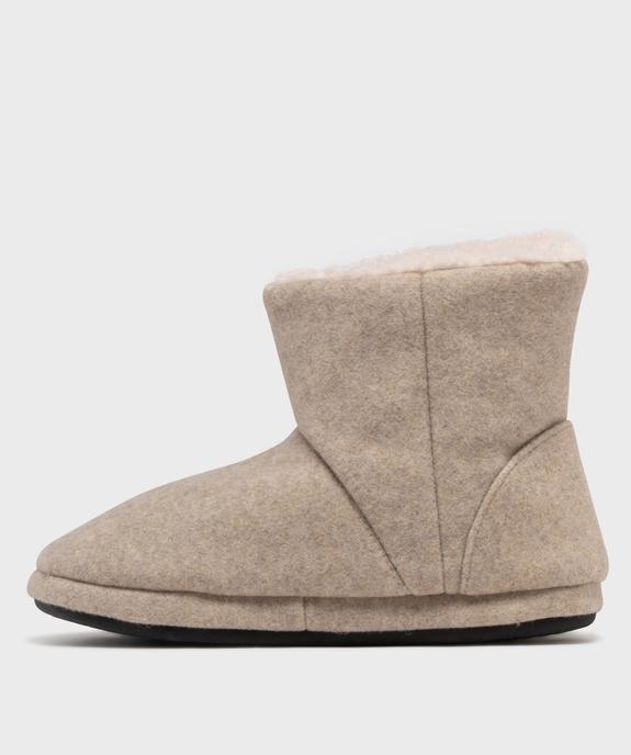 Chaussons boots avec doublure sherpa femme - DIM vue3 - DIM - GEMO