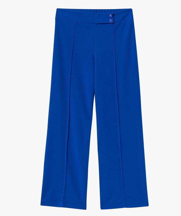 Pantalon femme en toile coupe large vue4 - GEMO(FEMME PAP) - GEMO