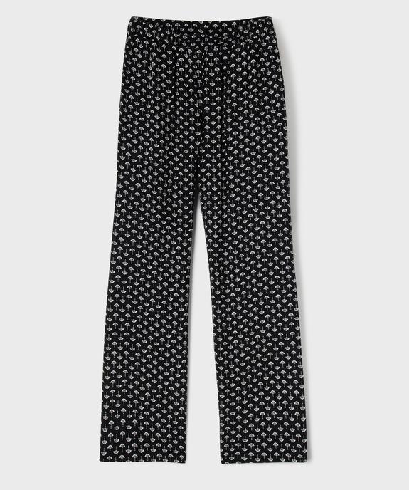 Pantalon large en viscose fille vue1 - GEMO 4G FILLE - GEMO