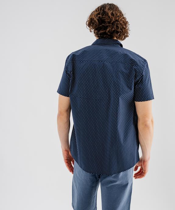 Chemise à manches courtes à motifs fleuris coupe regular homme vue3 - GEMO 4G HOMME - GEMO