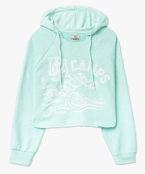 Sweat femme à capuche coupe courte - Camps United vue4 - CAMPS UNITED - GEMO