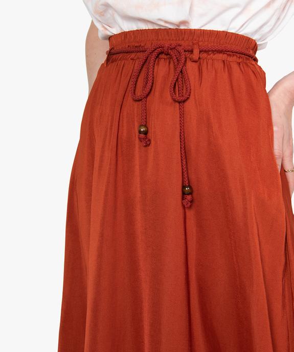 Jupe femme longue fluide et satinée vue2 - GEMO(FEMME PAP) - GEMO